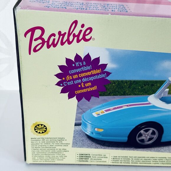 2002 Barbie Baby Blue Fab 4 Convertible Car Mattel Special Value Variant - Picture 13 of 16
